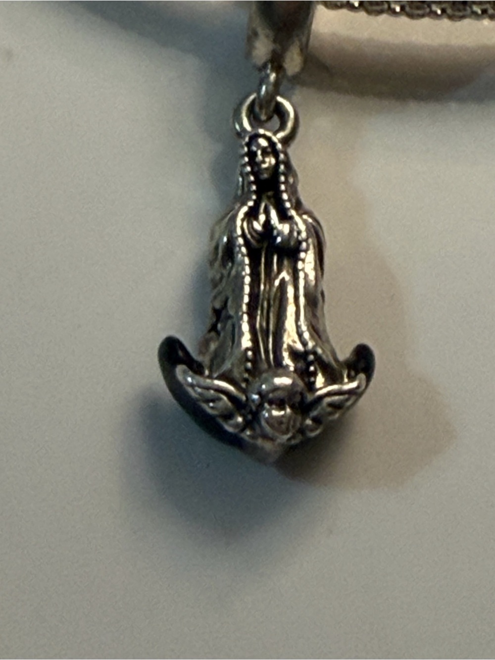 Pandora Virgin De Guadalupe Sterling Silver Religious Pendant Charm - Silver